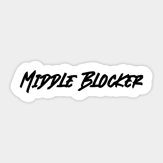 Middle Blocker Sticker by Kyuushima